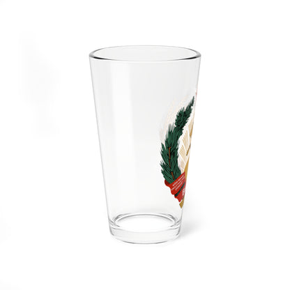 Emblem of the Estonian SSR (Estonia) (Coat of Arms) Pint Glass 16oz