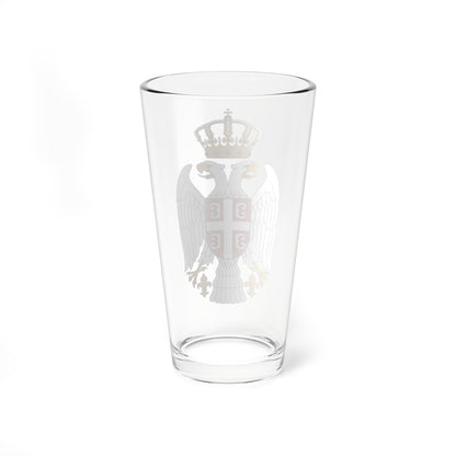 Serbian Eagle (Serbia) (Coat of Arms) Pint Glass 16oz