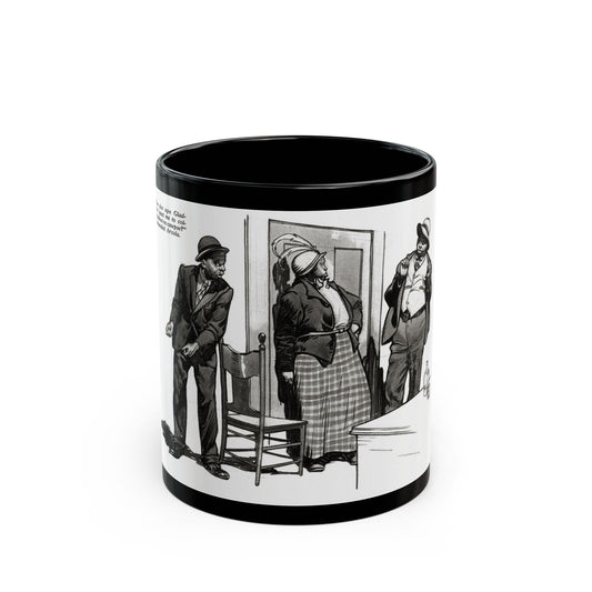 Cash Money for Casualties (2), Redbook magazine, December 1932 - Black Coffee Mug-11oz-Go Mug Yourself