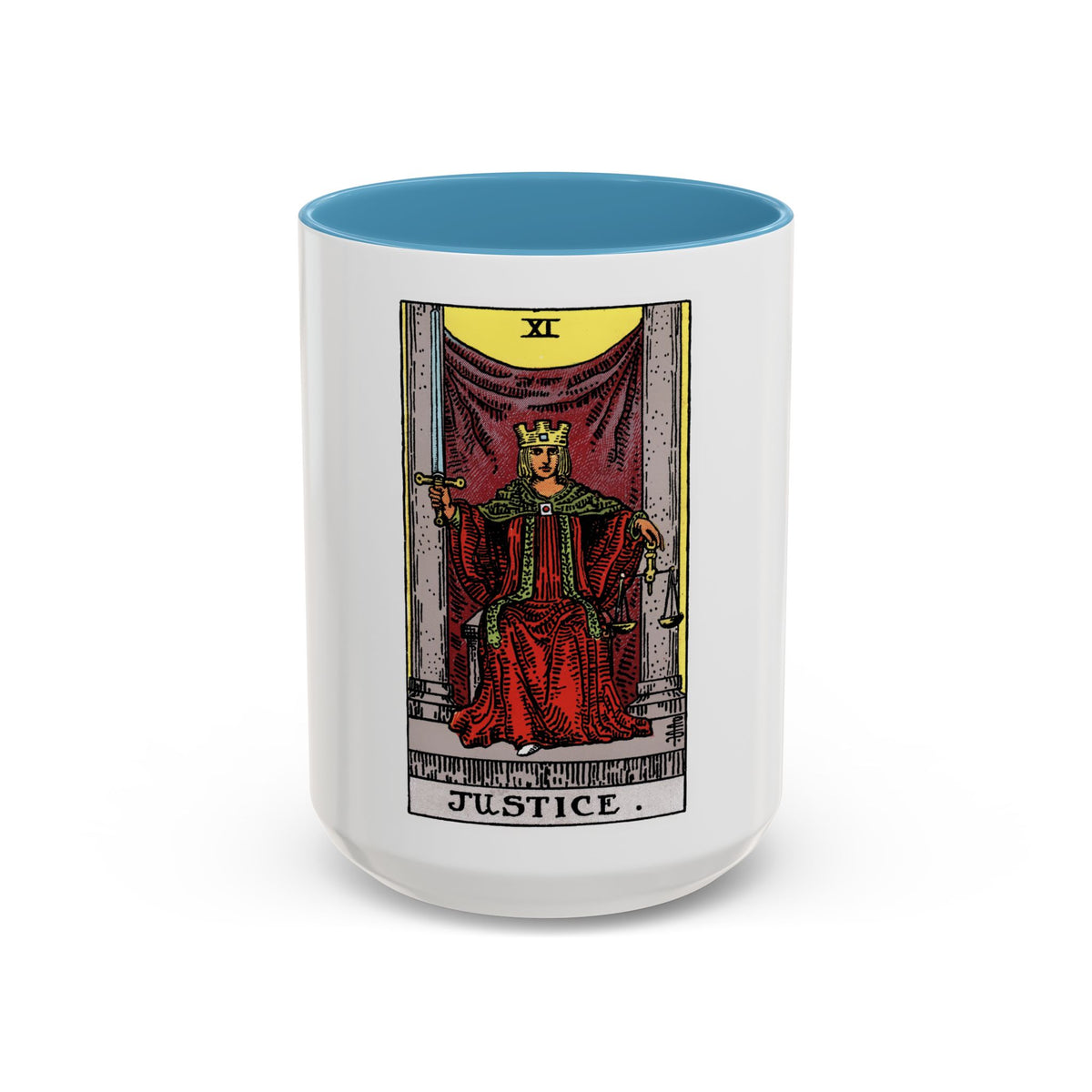 Justice (Tarot Card) Accent Coffee Mug