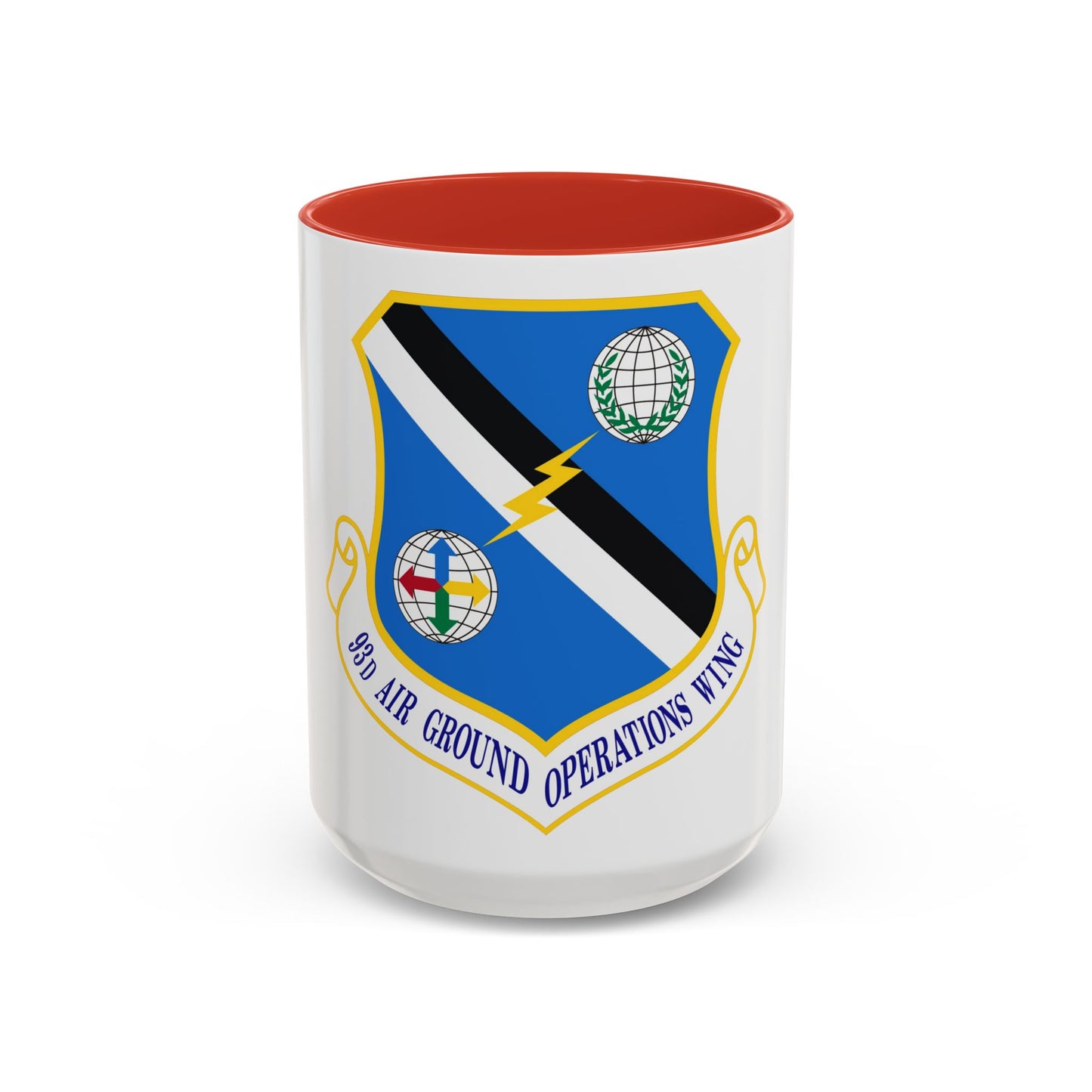 93d Air Ground Operations Wing Emblem (U.S. Air Force) Accent Coffee Mug