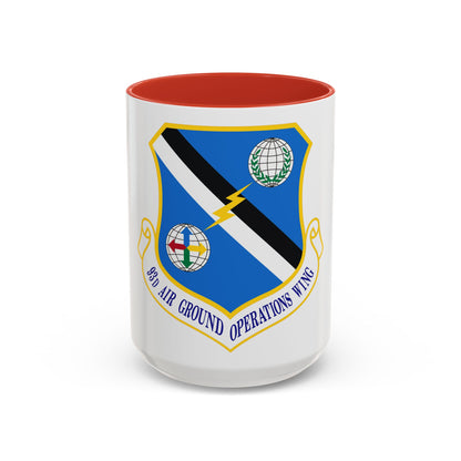 93d Air Ground Operations Wing Emblem (U.S. Air Force) Accent Coffee Mug