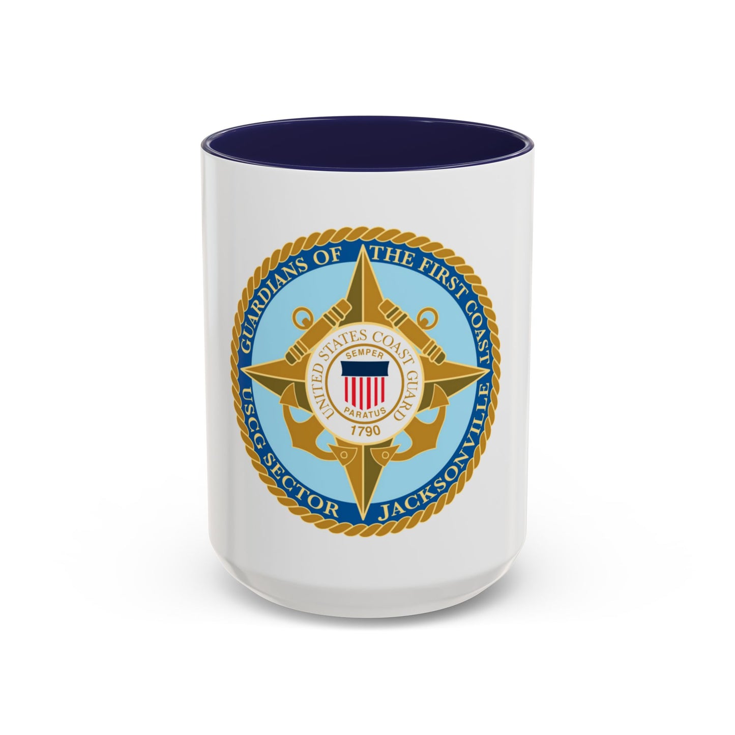 USCG Sector Jacksonville Guardians of the first coast (U.S. Coast Guard) Accent Coffee Mug
