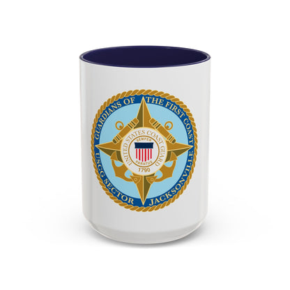 USCG Sector Jacksonville Guardians of the first coast (U.S. Coast Guard) Accent Coffee Mug