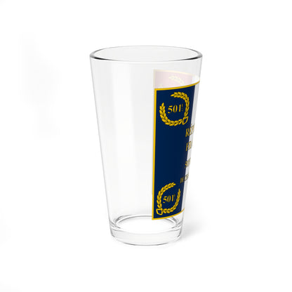 Drapeau Regiment Moderne 501e RCC Avers (France) Pint Glass 16oz