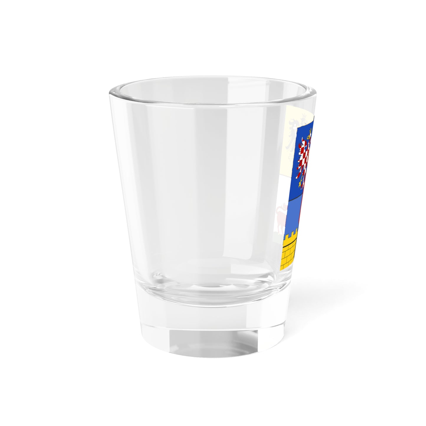 Flag of the lands of the Bohemian Crown (Czech Republic) (Coat of Arms) Shot Glass 1.5oz