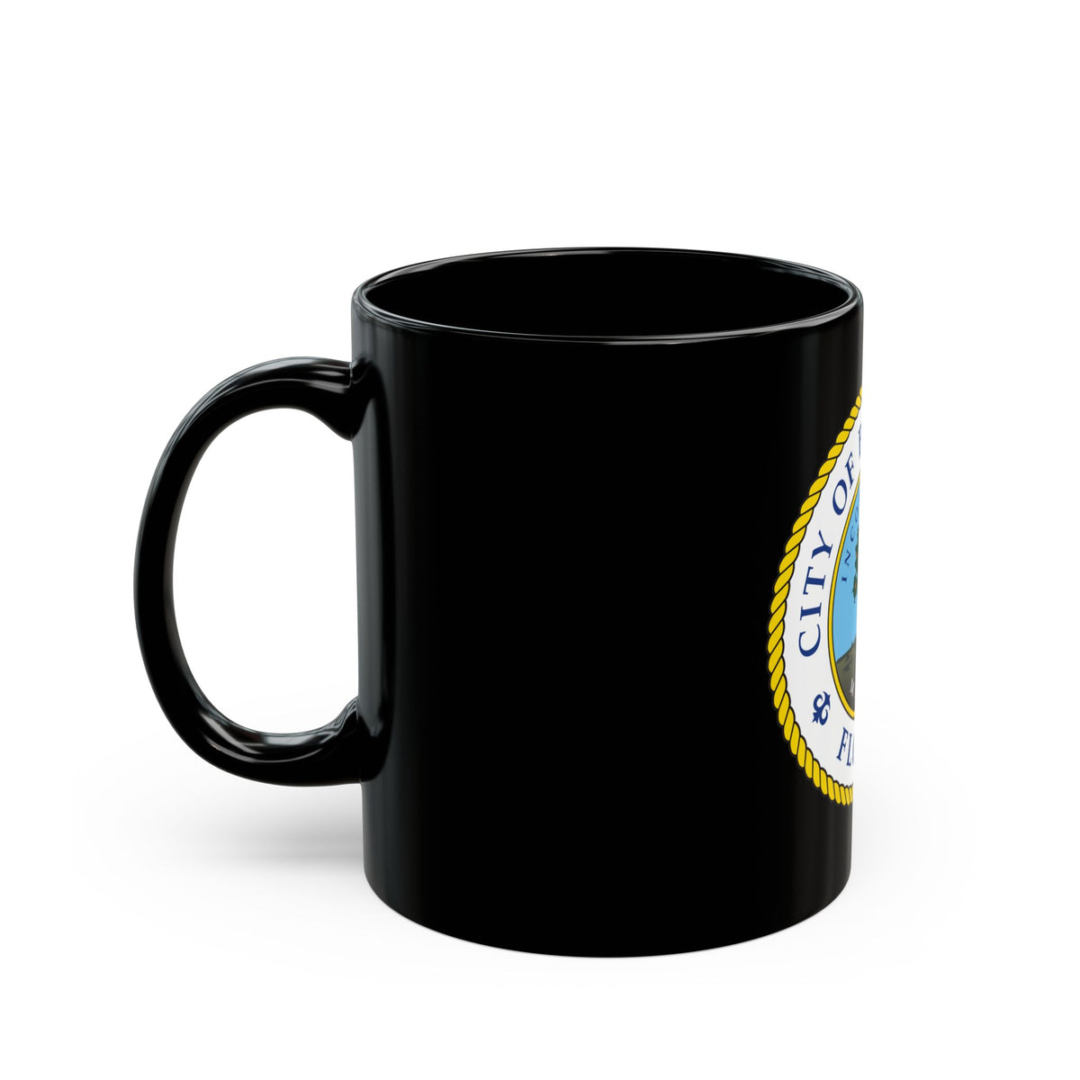 Seal of Bradenton Florida - Black Coffee Mug