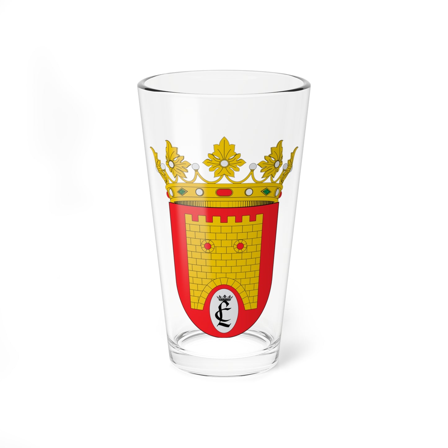 Escudo de Langa del Castillo (Spain) (Coat of Arms) Pint Glass 16oz