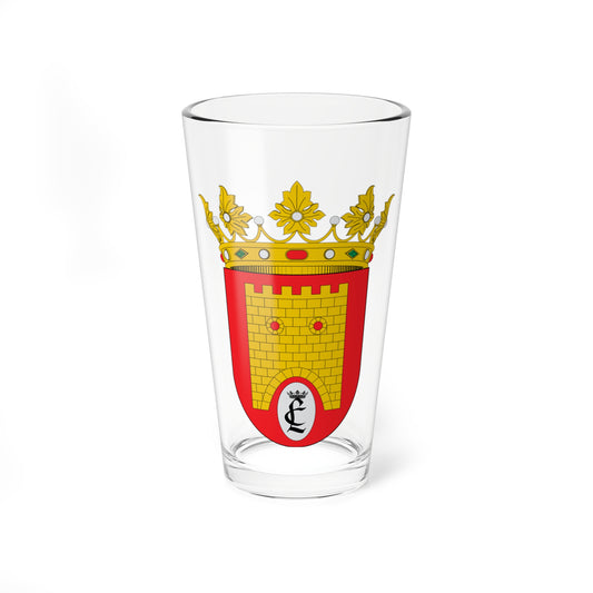 Escudo de Langa del Castillo (Spain) (Coat of Arms) Pint Glass 16oz