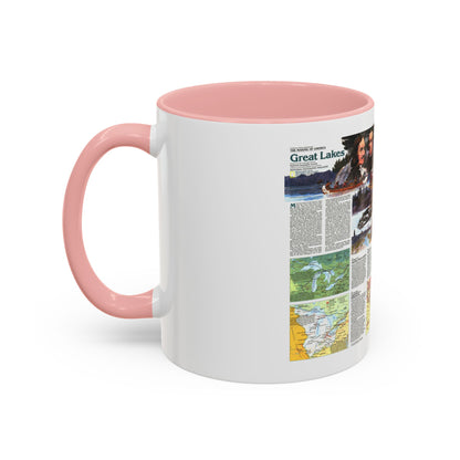 Canada - The Great Lakes 2 (1987) (Map) Accent Coffee Mug