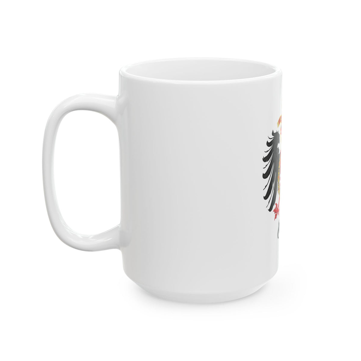 Greater Coat of Arms of Ferdinand I, Holy Roman Emperor - White Coffee Mug