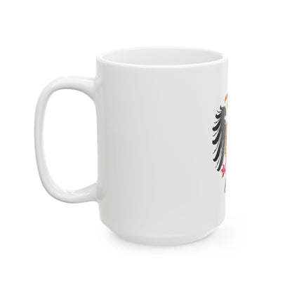 Greater Coat of Arms of Ferdinand I, Holy Roman Emperor - White Coffee Mug