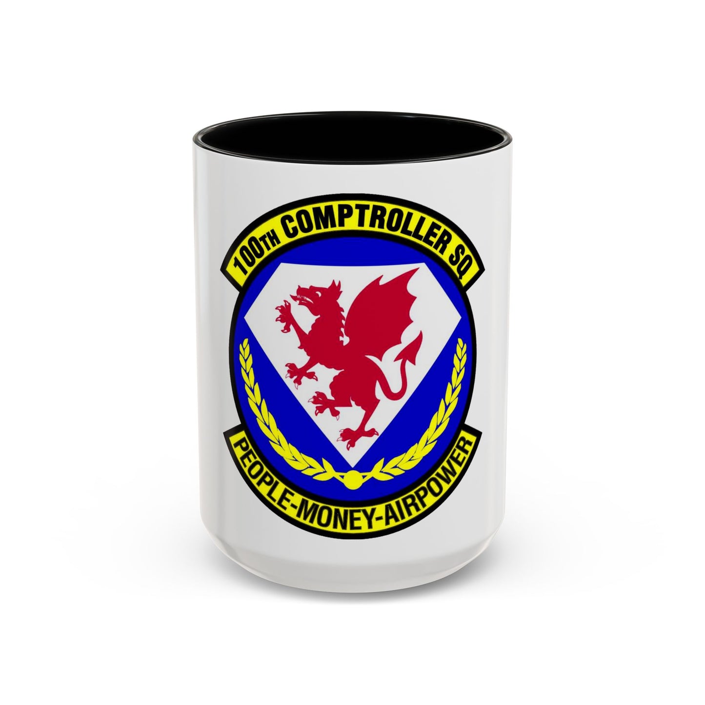 100 Comptroller Squadron USAFE (U.S. Air Force) Accent Coffee Mug