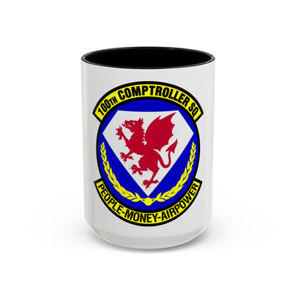 100 Comptroller Squadron USAFE (U.S. Air Force) Accent Coffee Mug