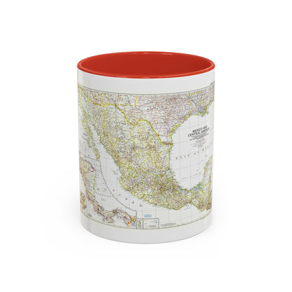 Central America & Mexico (1953) (Map) Accent Coffee Mug