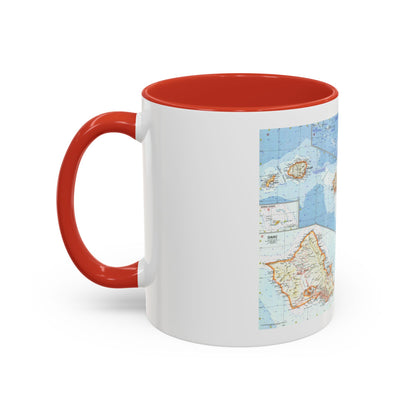 USA - Hawaii (1960) (Map) Accent Coffee Mug