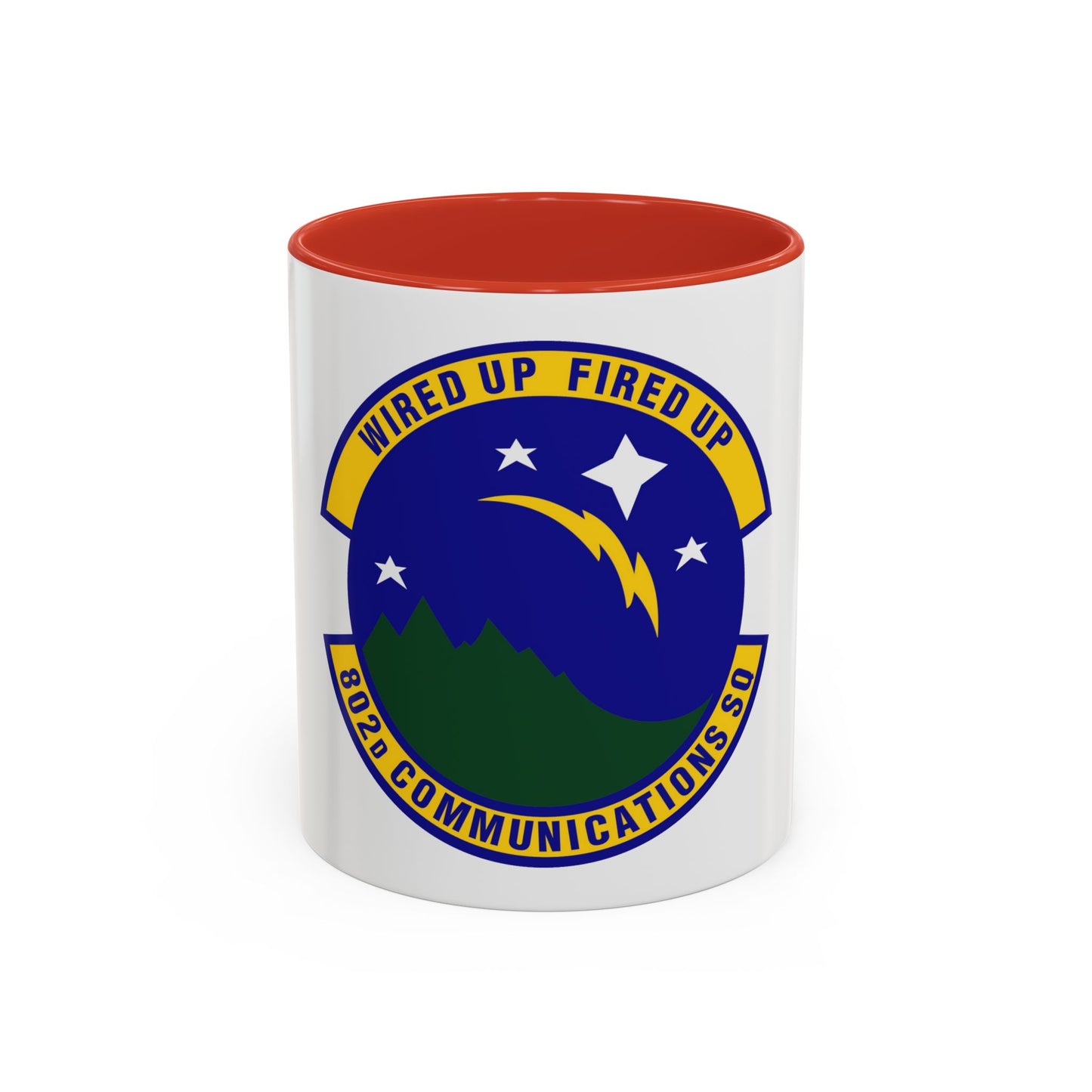 802d Communications Squadron (U.S. Air Force) Accent Coffee Mug