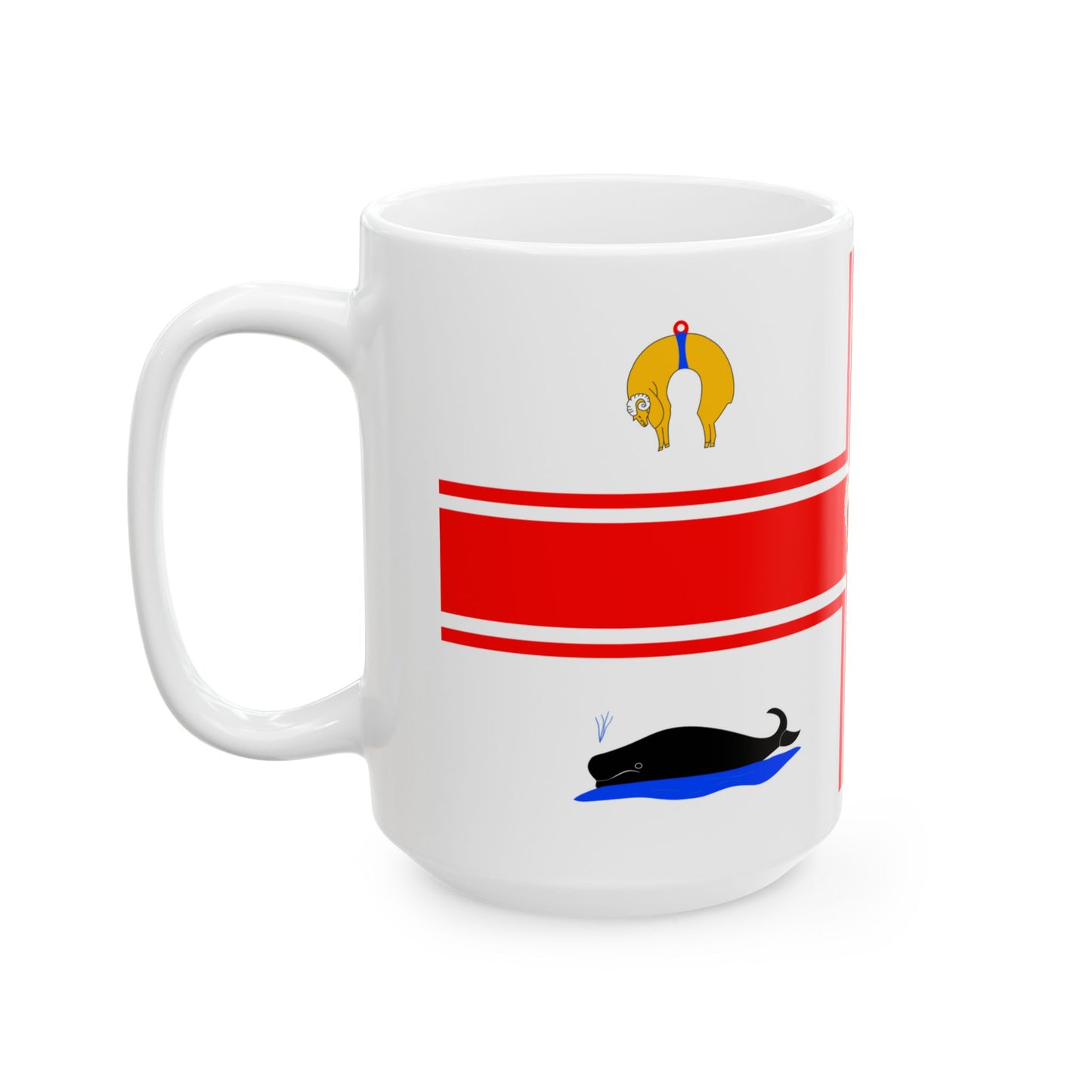 Flag of the City of Melbourne Australia - White Coffee Mug