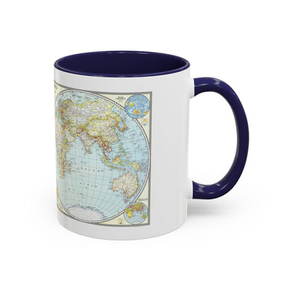 World Map (1941) (Map) Accent Coffee Mug