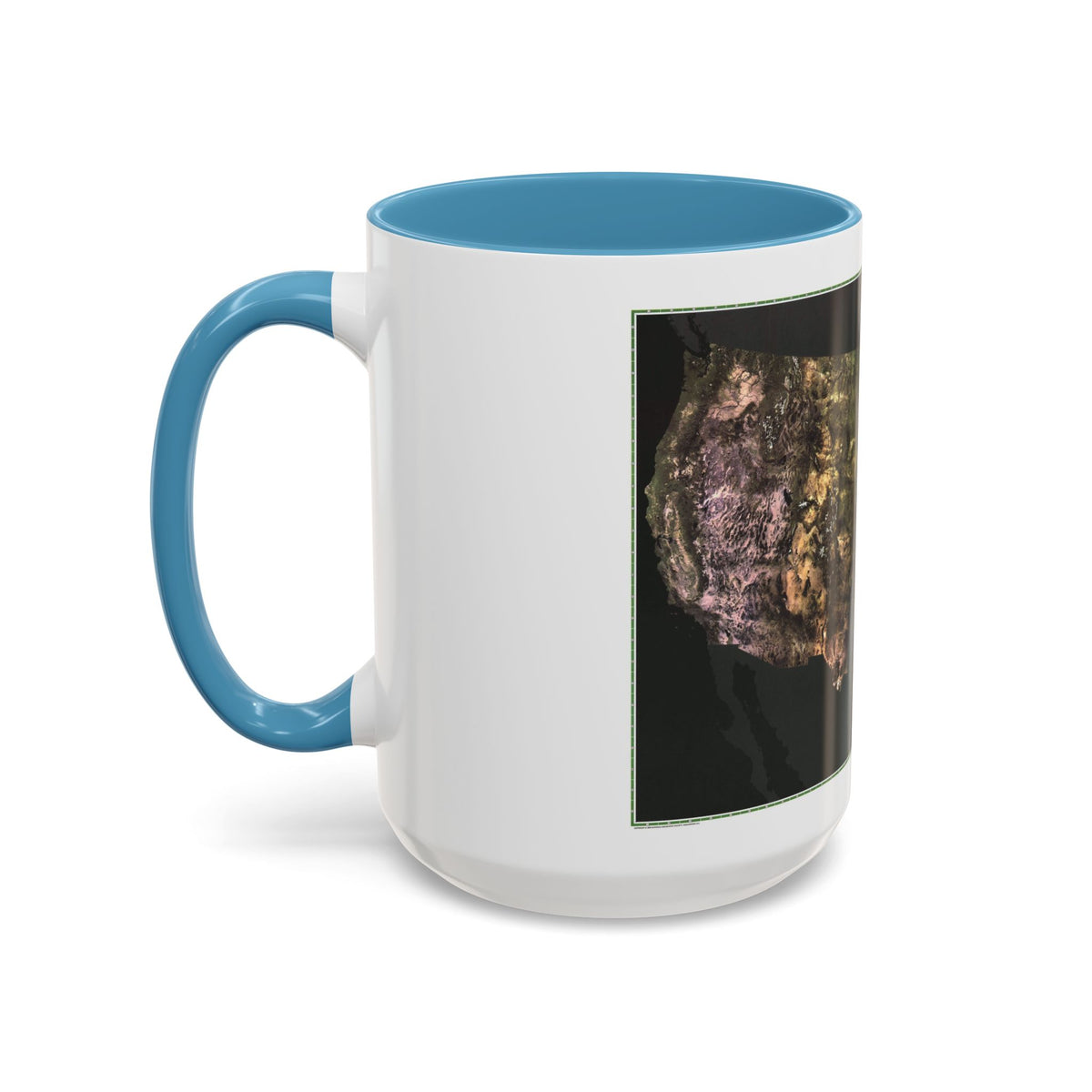 USA - Portrait U.S.A (1976) (Map) Accent Coffee Mug