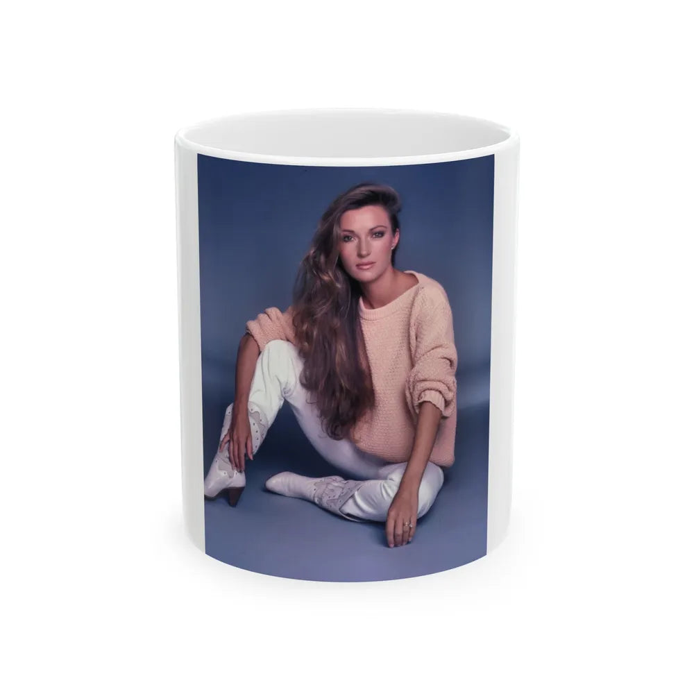 Jane Seymour #75 (Vintage Female Icon) White Coffee Mug-11oz-Go Mug Yourself