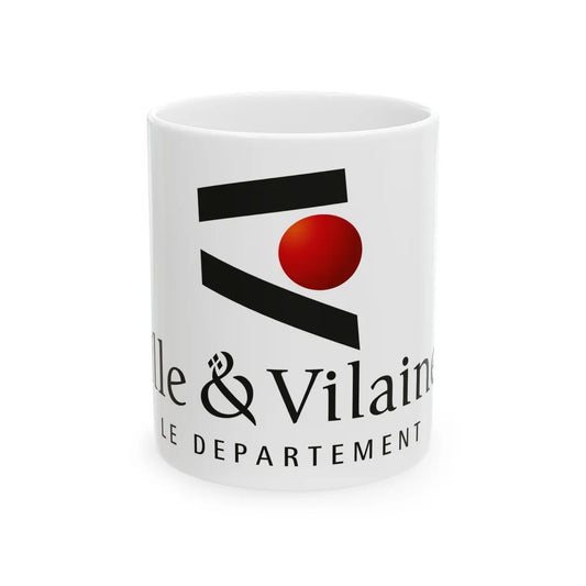 Flag of Ille et Vilaine France - White Coffee Mug-11oz-Go Mug Yourself