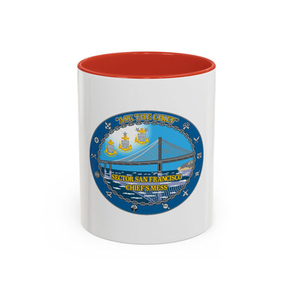 USCGS San Francisco Ask The Chief (U.S. Coast Guard) Accent Coffee Mug