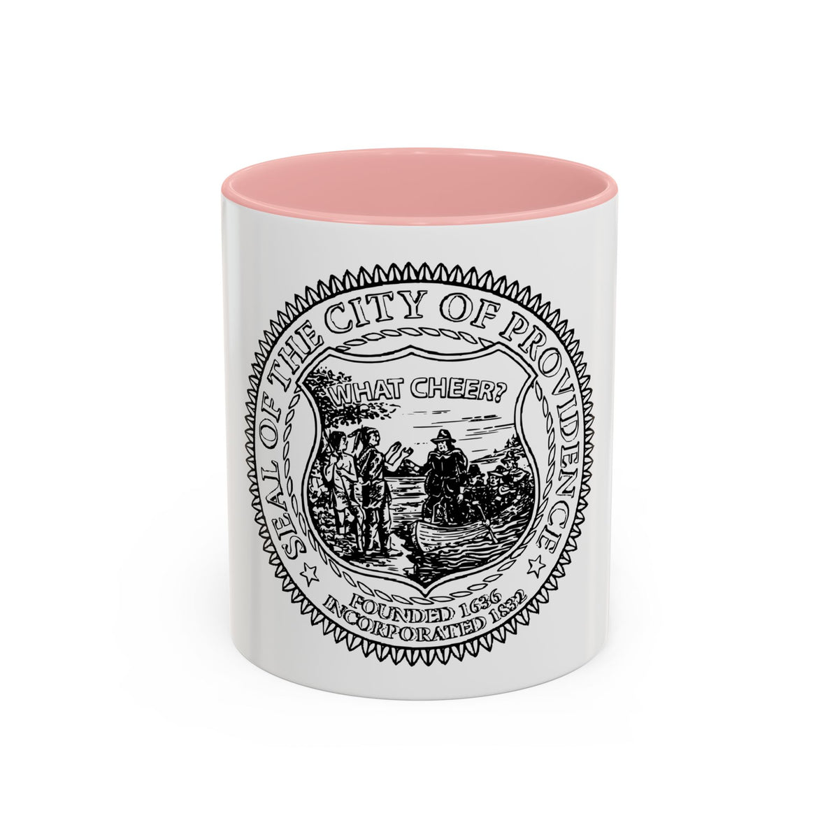 Seal of Providence Rhode Island - Accent Coffee Mug
