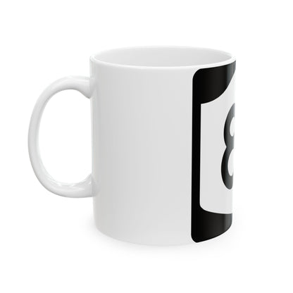 NY-81 (New York) (Road Sign) White Coffee Mug