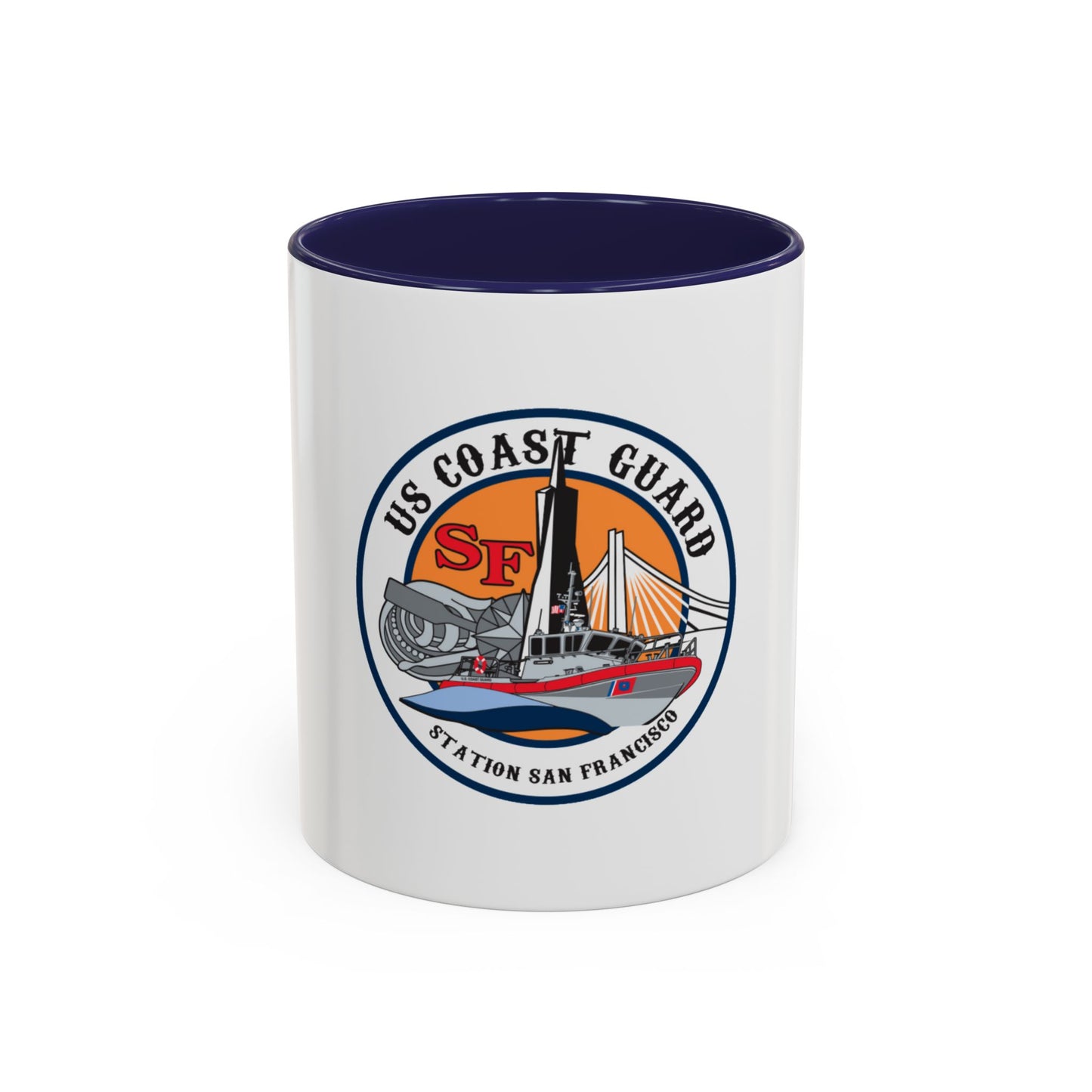 USCGS San Francisco Station (U.S. Coast Guard) Accent Coffee Mug