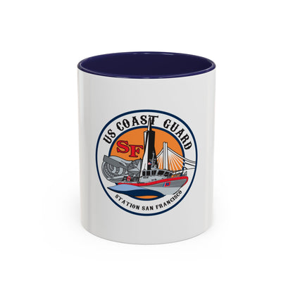 USCGS San Francisco Station (U.S. Coast Guard) Accent Coffee Mug