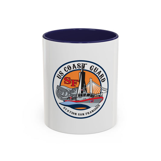 USCGS San Francisco Station (U.S. Coast Guard) Accent Coffee Mug