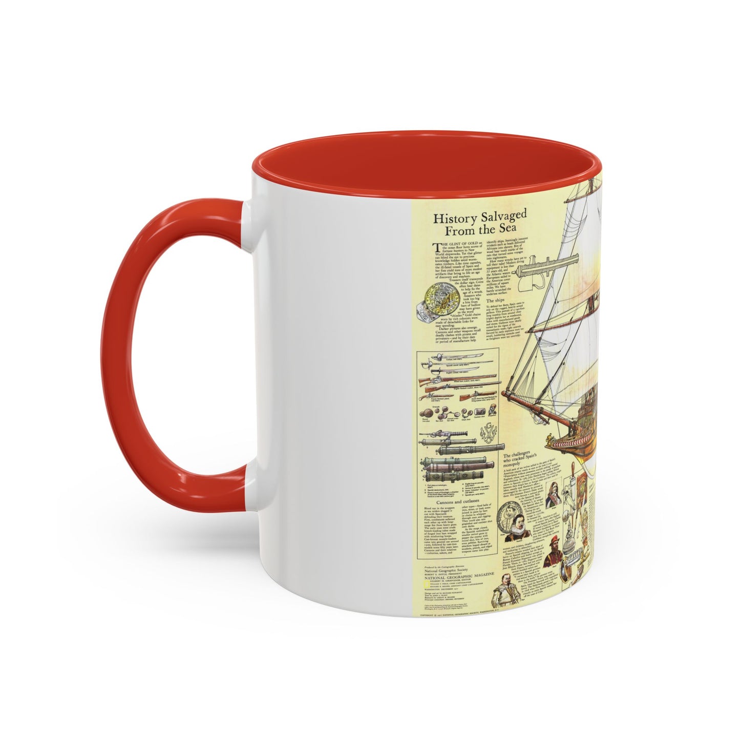 History Salvaged from the Sea (1977) (Map) Accent Coffee Mug