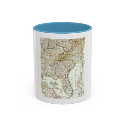 USA - Southeastern (1958) (Map) Accent Coffee Mug