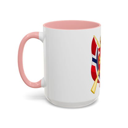 Coat of arms of the National Rifle Association of Norway - Accent Coffee Mug