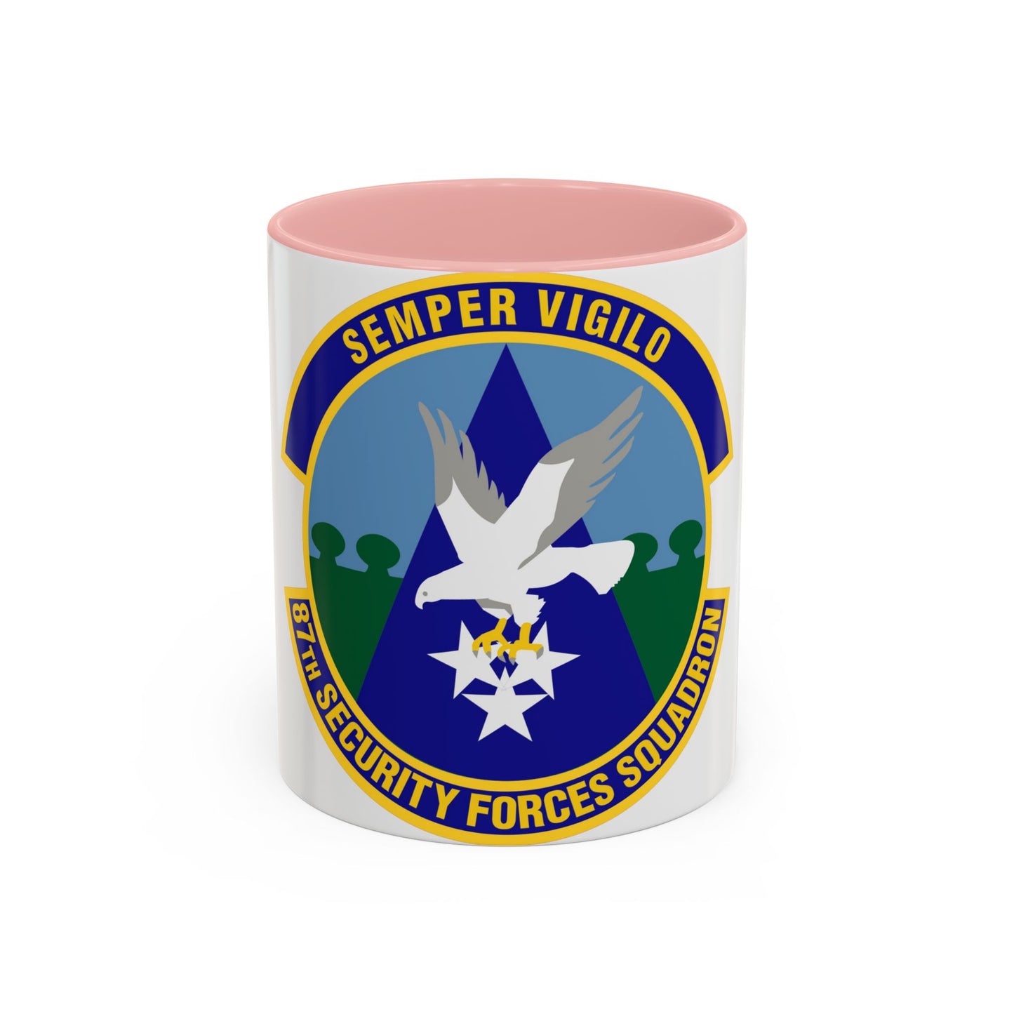 87 Security Forces Squadron AMC (U.S. Air Force) Accent Coffee Mug