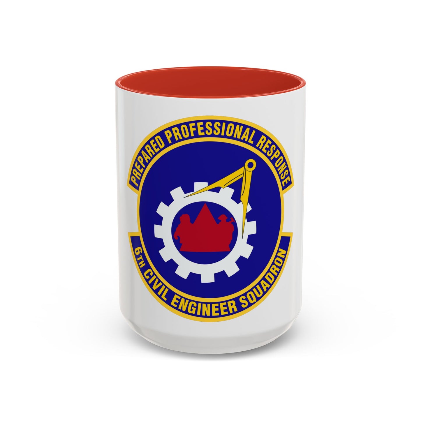 6th Civil Engineer Squadaron (U.S. Air Force) Accent Coffee Mug