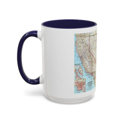 USA - Southwestern (1959) (Map) Accent Coffee Mug
