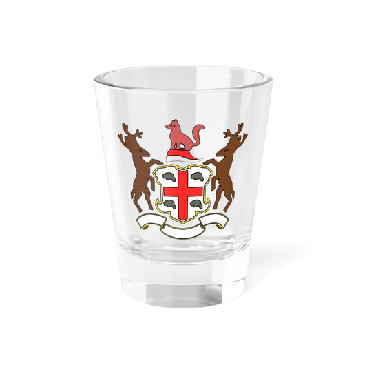 HudsonsBayCoatOfArms (United Kingdom) (Coat of Arms) Shot Glass 1.5oz