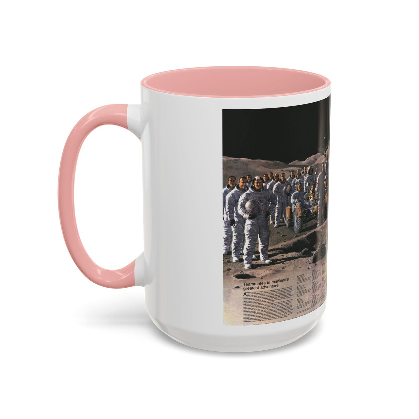 Space - Teammates in Mankind's Greatest Adventure (1973) (Map) Accent Coffee Mug