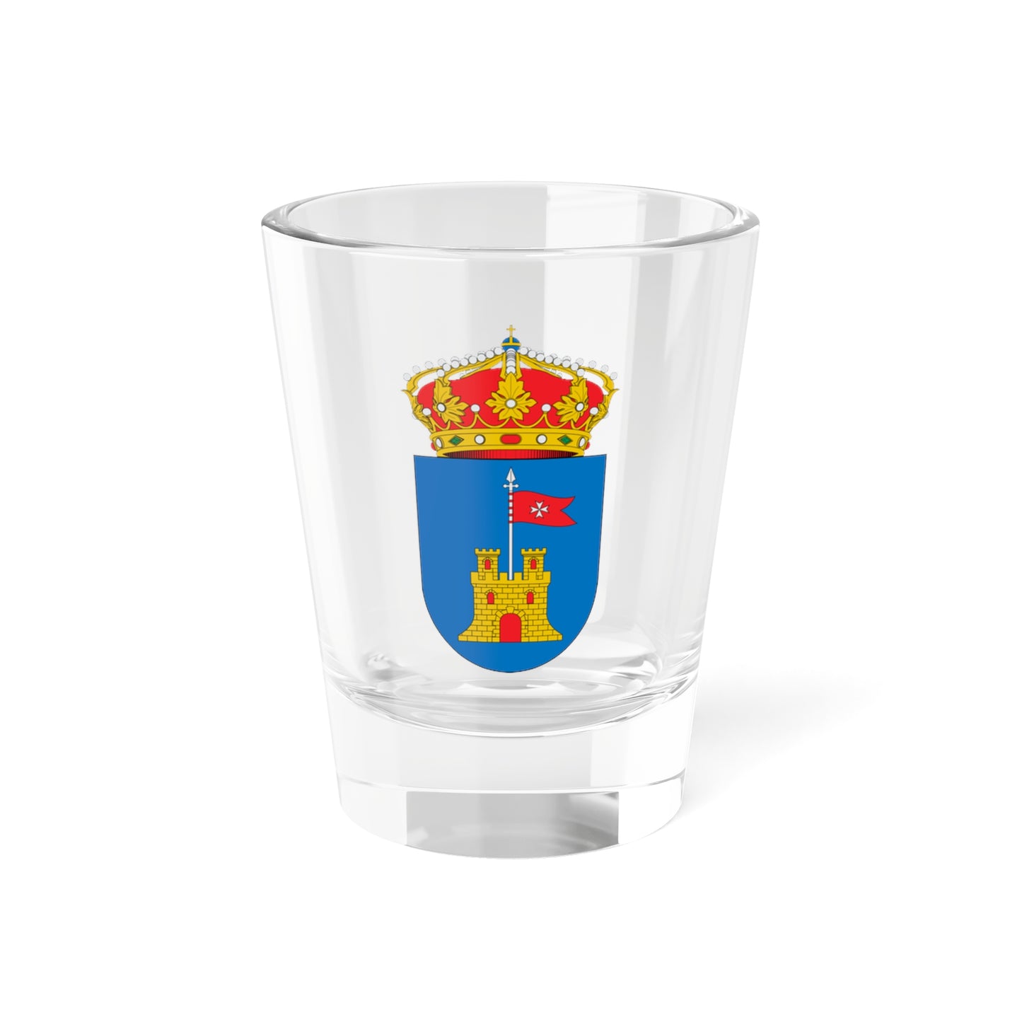 Escudo de Mallén (Spain) (Coat of Arms) Shot Glass 1.5oz