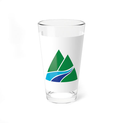 Flag of Teine Ward Sapporo Hokkaido (Japan) Pint Glass 16oz