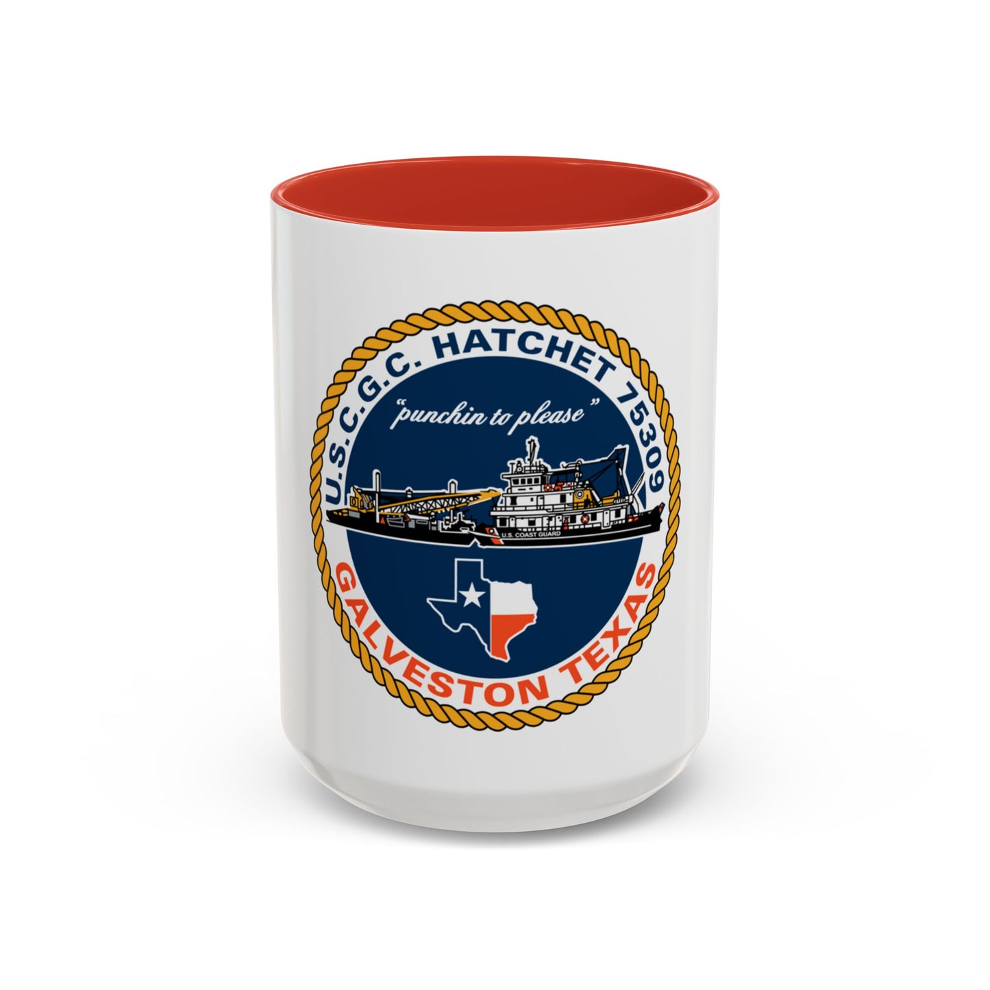 USCGC Hatchet 75309 Galveston TX (U.S. Coast Guard) Accent Coffee Mug