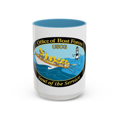 USCG Office of Boat Forces (U.S. Coast Guard) Accent Coffee Mug