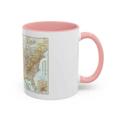 USA - The United States (1956) (Map) Accent Coffee Mug