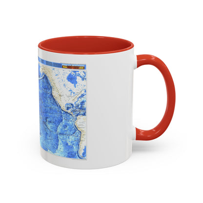 Pacific Ocean (1992) (Map) Accent Coffee Mug