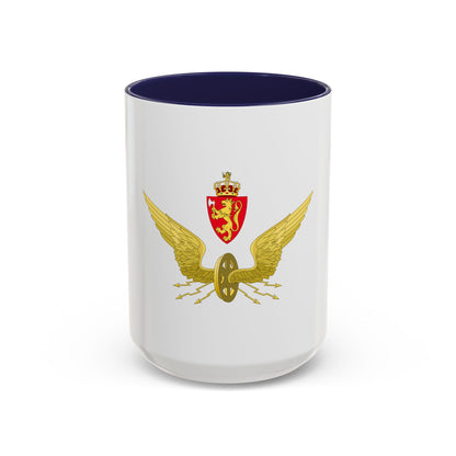 Emblem of the Norwegian State Railways - Accent Coffee Mug