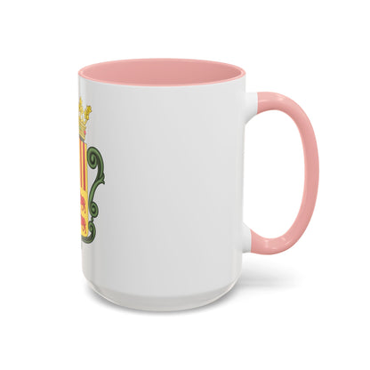 Coat of arms of Andorra (1800-1949) - Accent Coffee Mug