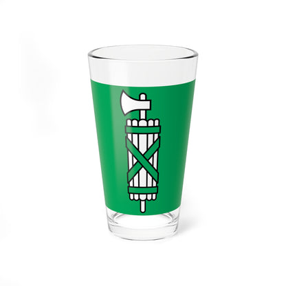 Flag of Canton of Sankt Gallen (Switzerland) Pint Glass 16oz