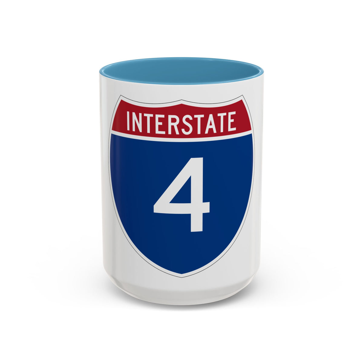 Interstate 4 (U.S. Highways) Accent Coffee Mug